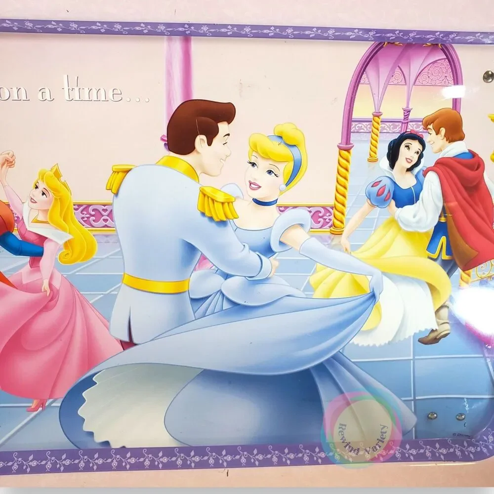 Vintage Disney Princess Folding Metal Lap Tray 17x12